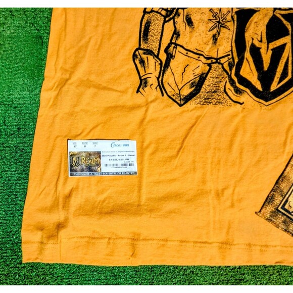 VGK Vegas Golden Knights Game Promo XL Shirt+Towel+Paper Ticket Lot Set New - Picture 5 of 7